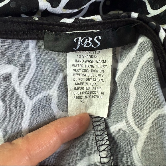 J.B.S. Vintage Black and White Sundress Size XL - Picture 5 of 7